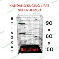 KANDANG KUCING SUPER JUMBO 5 TINGKAT