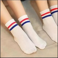 MERAH Old School Striped Socks Redbiru Socks/ Skate Kodachi Socks/ BEKY SHOP/