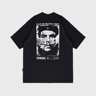 Epidemic Face Of Revolution Black Streetwear Short Sleeve American 20s Premium T-Shirt