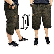 Men's Cargo Shorts 7/s8 Below the Knee L Fit Xl Plain Pockets