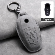Car Key Case Cover  for VW Volkswagen Touareg 2011-2018 Leather Car Key Case Shell Fob for Touareg K