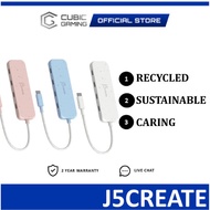 J5CREATE JCH345E USB-C 4-PORT USB 3.2 HUB WITH HIGH-SPEED DATA TRANSFER & PLUG-AND-PLAY DESIGN (WHIT