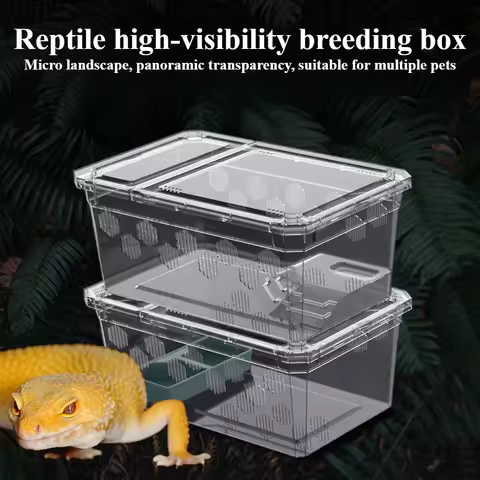 Cage for pet reptiles Frog reptile snake spider lizard turtle hibernation box hermit crab insects tr