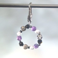 朋友禮物-水晶鑰匙圈-黑曜石