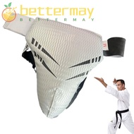 BETTER-MAYSHOW Groin Guard, Thickening PU Leather Groin Cup,  Polyester Cloth Groin Protection Gear