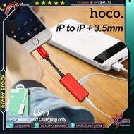 Original Hoco LS11 iP to iP Charging+3.5mm Audio Converter 2 in 1 adapter Splitter