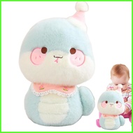 Snake Plush Toy Snake Mascot 2025 3D Snake Plushie 11 Inch Cozy Snake With Adorable Expressions Luck