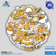 [ MAC ] 60 PCS GUDETAMA STICKERS CUTE COMPLETE CUTE AESTHETIC WATERPROOF FOR LAPTOP CASE TUMBLER SUI