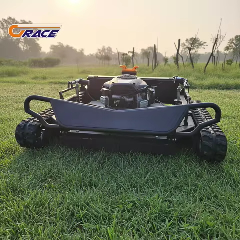 Customize RC Crawler Lawn Mower 90cm Cutting Width EPA Powered Farm Garden Grass Cutter