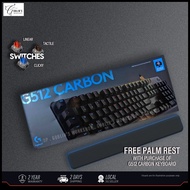 LOGITECH G512 CARBON (GX LINEAR Red / GX TACTILE Brown / GX Blue) RGB MECHANICAL GAMING KEYBOARD