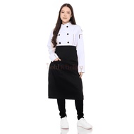 Chef Apron Chef Cooking Apron Chef Apron Drill Material Half Long Model
