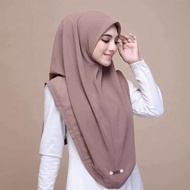 Taya Beads Jahitan Baby Seam Bawal Instant Bidang 47 Heavy Chiffon