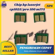 Chip Toner Cartridge 1025 CP1025 CP1025nw M175nw CE310 CE310A COLOR - BiruChip Toner 126A CP-1025 CP