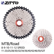 ZTTO MTB Cogs Road Bike Cassette 8/9/10/11/12 Speed Freewheel 8-12S 23/25/28/30/32/34/36/40/42/46/50/52T Bicycle Sprocket