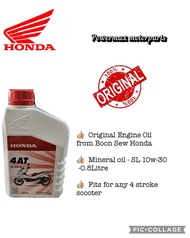 HONDA 4T Scooter Oil SL 10W30 MB (Minyak Hitam Motosikal Automatik Honda ADV/VARIO/BEAT ) - 0.8 Litr