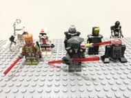 國産 星球大戰 積木 人仔 8隻 Star Wars 白兵匙扣 黑武士 非樂高 Fake Lego 二手 清屋