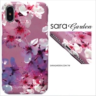 【Sara Garden】客製化 全包覆 硬殼 蘋果 iPhone 6plus 6SPlus i6+ i6s+ 手機殼 保護殼 粉紫碎花櫻花