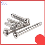304 stainless steel pan head hexagonal expansion screw, round head expansion bolt M6/M8/M10/M12 * L4