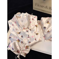 Kitty Pajamas Hello Satin Sleepwear Set