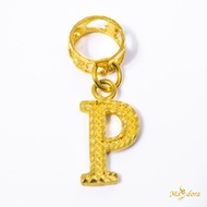 MASDORA 916 Gold Charms Charm Emas - Alphabet P (EMAS 916/22K)