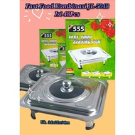 Buffet serving container Stainless steel vegetable container Vegetable container with lid Fash Stain