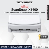 Fujitsu ScanSnap iX1400 | Duplex Simple One-Touch Document Scanner (White)