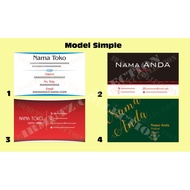 Simple Business Cards for Shops, Online Shops, Company