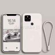 Ốp silicon lỏng cho Google Pixel 5 4 3 pixel 5A 4A 3A XL 4G 5g vỏ điện thoại mềm protetive bìa với d