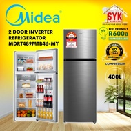 SYK Midea Refrigerator 2 Door MDRT489MTB46-MY 400L Inverter Refrigerator Fridge 2 Door Peti Sejuk 2 
