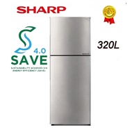 Sharp SJ3222MSS 2 Door Fridge J-Tech Inverter Refrigelator / 2 Door Fridge 320L