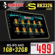 ORIGNAL MOHAWK MS RK3326 SERIES IPS APPLE CAR PLAY ANDRIOD AUTO 1RAM+32GB 2RAM+64GB 4RAM+64GB FREE A