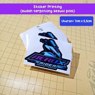 Aerox RIDER sticker printing