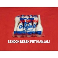 (PACK) ANJALI WHITE PLASTIC DUCK SPOON CONTENTS 120PCS 100% ORIGINAL ANJALI & PHOENIX BRAND