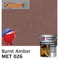 SINAR NIPPON METALLIC GLOSS PAINT 1 LITER FOR WOOD & METAL / MASONRY WALL - MET026 BURNT AMBER/ CAT 