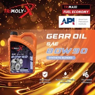 TRIMOLYX Manual Transmission GEAR OIL FLUID 80W90 4L API GL5-LSD Minyak Hitam Gearbox Manual Transmi