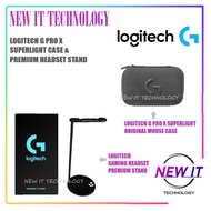 Logitech PREMIUM Headset stand for Gaming Headset &amp; Logitech Original G Pro X Superlight Gaming Mouse Case Casing pouch