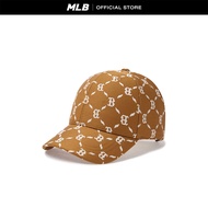 MLB หมวกแก็ป ยูนิเซ็กส์ Jacquard Dia Monogram รุ่น 3ACPM044N 43CAS สีน้ำตาล