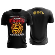 Johor Tigris STL Sepak Takraw League Tshirt Jersi Microfiber