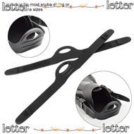 LETTER Flippers Fin Strap, Elastic Adjustable Swimming Fin Strap, Durable Diving Buckle Strap