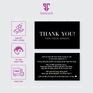 Customer thank you letter, thank you card, thank you card size 9x5,5 cm