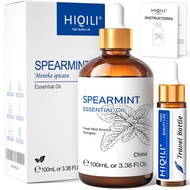 HIQILI 100ML Spearmint Essential Oil, For Use Around Facial Hair, Can Be Added to Lotions, Creams - 