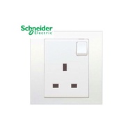 Schneider Vivace 13A Single Socket White