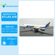 Boeing 747-8F Atlas Air Commercial Airplane Paper Model Kit