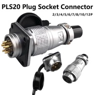2/3/4/5/6/7/8/9/10/12 Pin PLS20 Aviation Connector Air Carrier Male Female Plug Connector WS20 TP20 