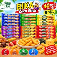 【40pcs x 10g】 Bika Bagi-Bagi Corn Stick, Jejari/Stik Jagung Chocolate/ Strawberry/ Chicken/ Sweet Co
