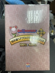 BE@RBRICK 招き猫（招財貓）開運 弐 桃金メッキ 100% & 400%