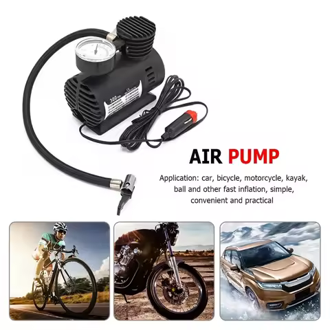 Electric Inflator Mini Air Compressor Car Electric Tire Air Inflator Pump Electric Air Pump with Pre