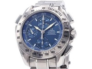 OMEGA 男士超霸雙秒 3540.80 藍色錶盤計時碼表自動手錶