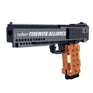 Compatible with LEGO MORK Kids Weapon Gun Series 555pcs Mô phỏng Desert Eagle Pistol Khối MOC Khối c