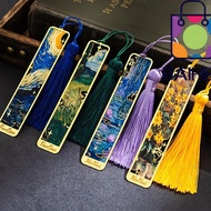 BAIHEE Metal Bookmark, Oil Painting Sunflower Lotus Reading Book Clip, High Quality Metal Hollow Boo